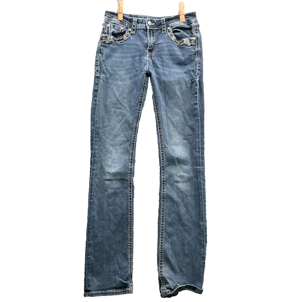 Grace Jeans Women 27 Slim Bootcut Low Rise Indie Boho Academia Western Y2K Rodeo